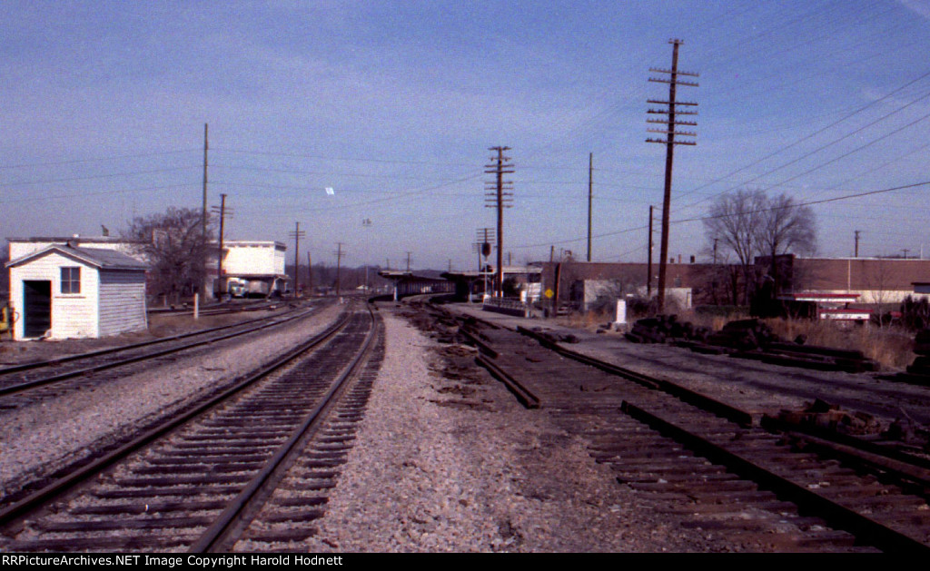 The view looking northbound toward Seaboard Station after the main line was pulled up.
